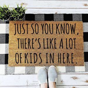 Urban Owl Lots of Kids Doormat, 18" x 30"